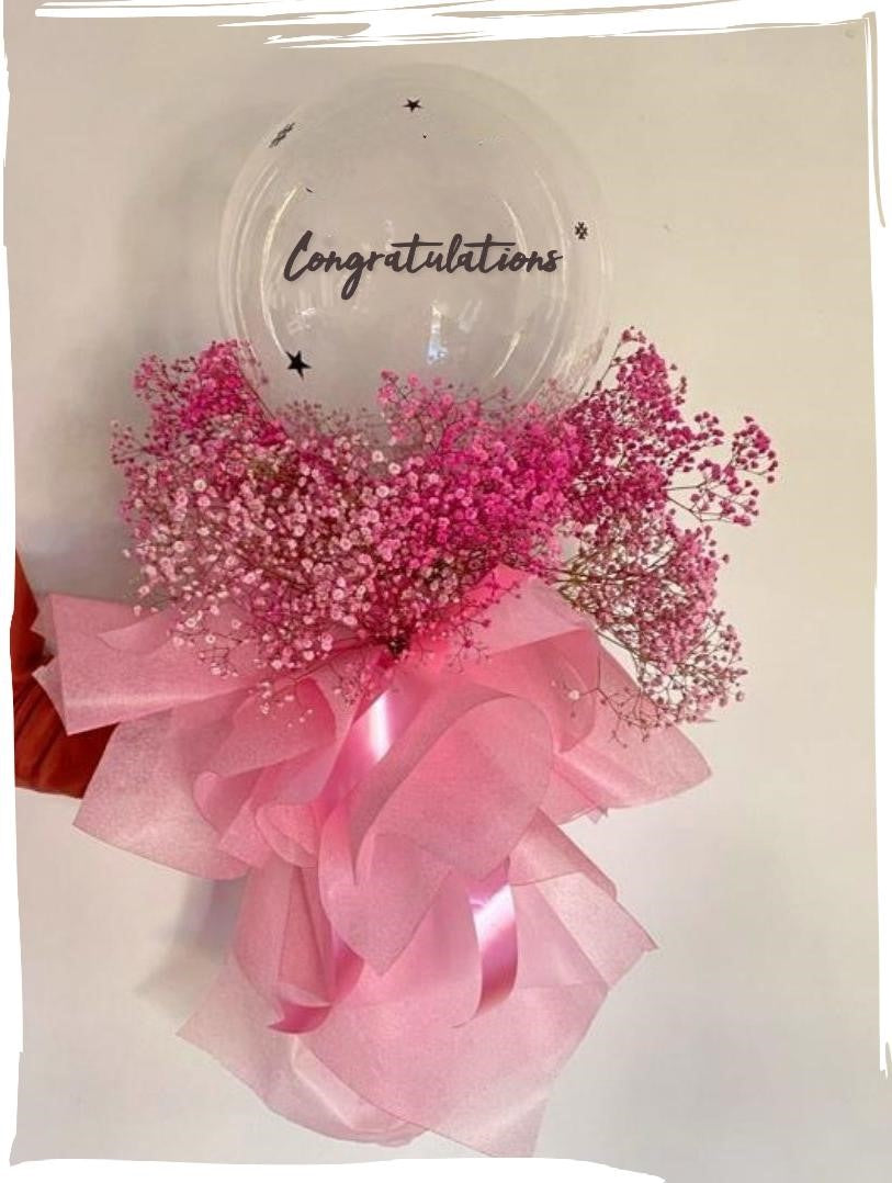 Balloon bouquet Same day delivery for Congratulations Valentine or wedding proposal C-BFST