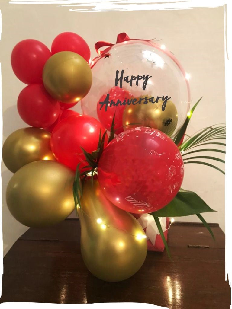 Anniversary balloons online For Party Decoration with red Balloons and baby shower Air filled pre inflated I-AFBO