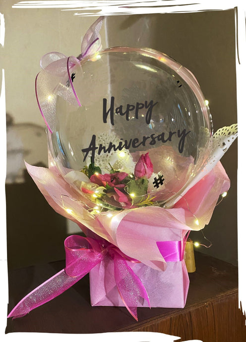 Shop for Anniversary gift balloon bouquet in soft shade Send today for same day delivery in India C-BFST
